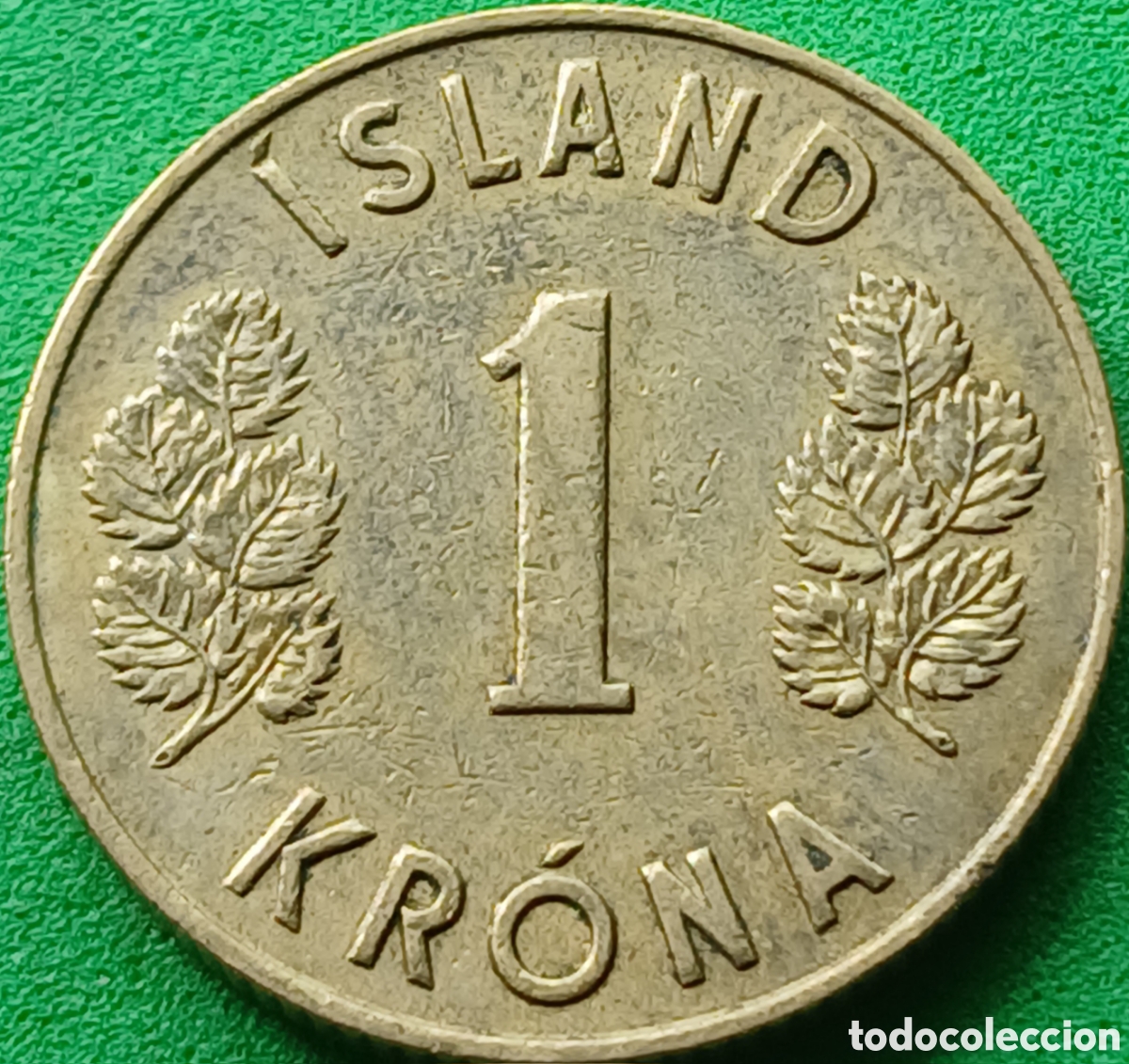 Moedas antigas da Europa: Islandia 1 corona 1946 km#12