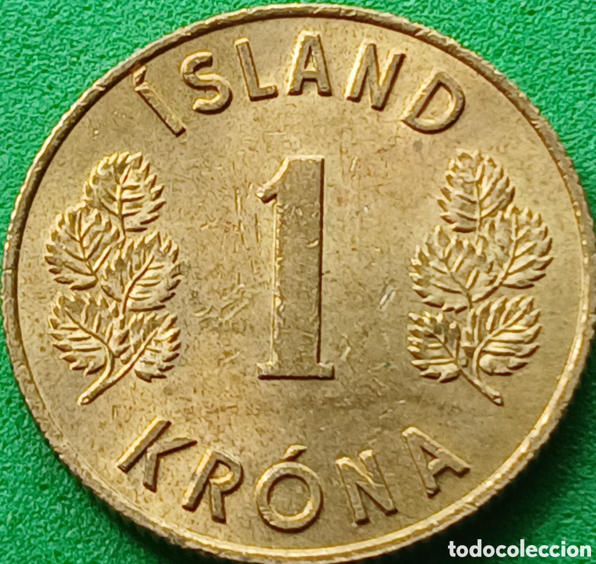 Monete antiche di Europa: Islandia 1 corona 1965 km#12a