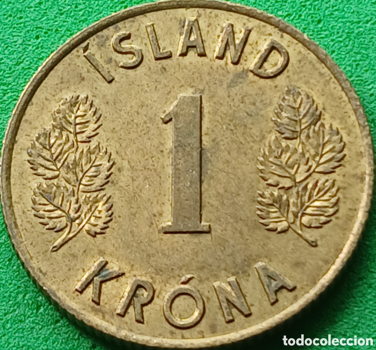 Monete antiche di Europa: Islandia 1 corona 1966 km#12a