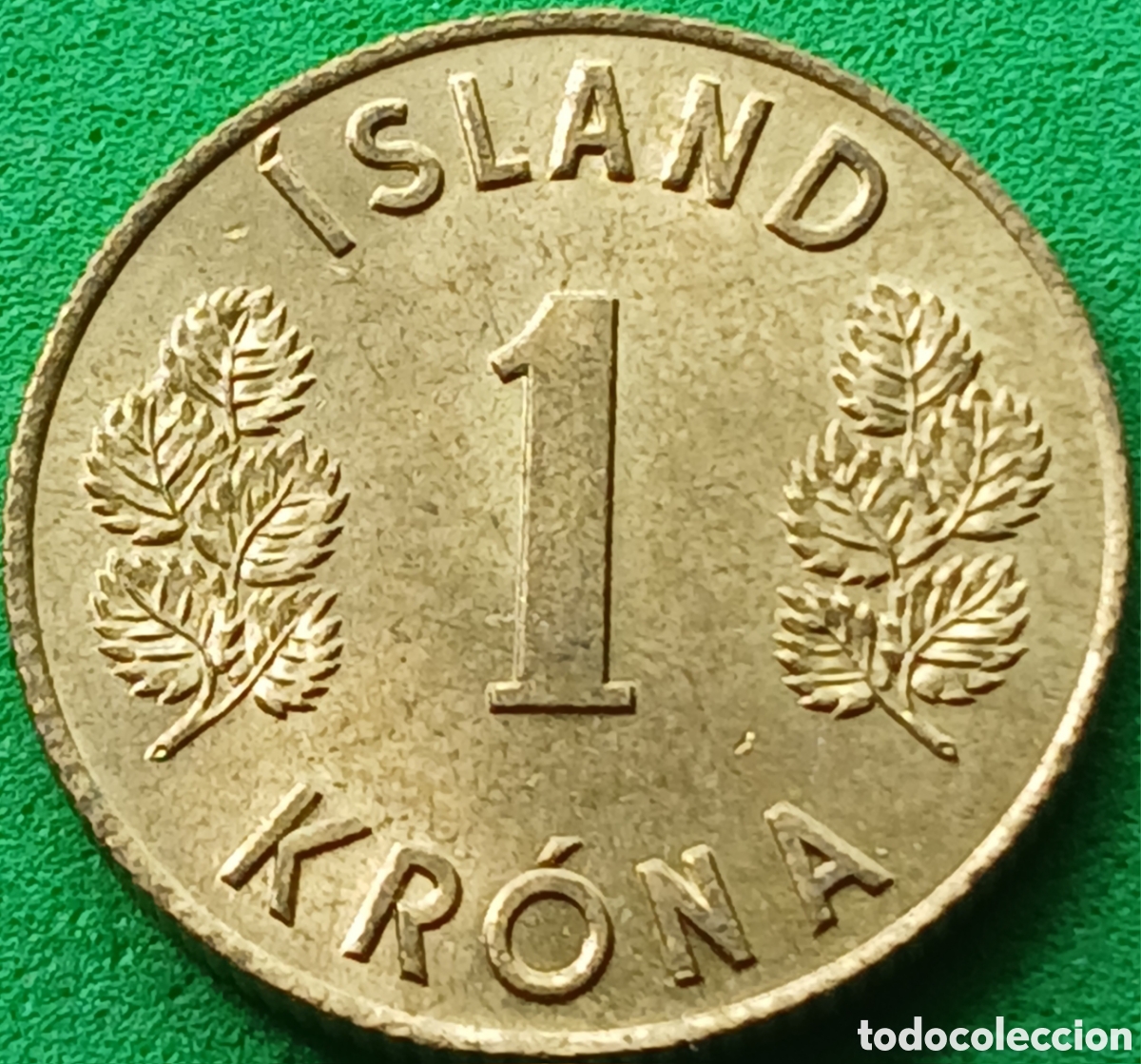 Monedas antiguas de Europa: Islandia 1 corona 1970 km#12a