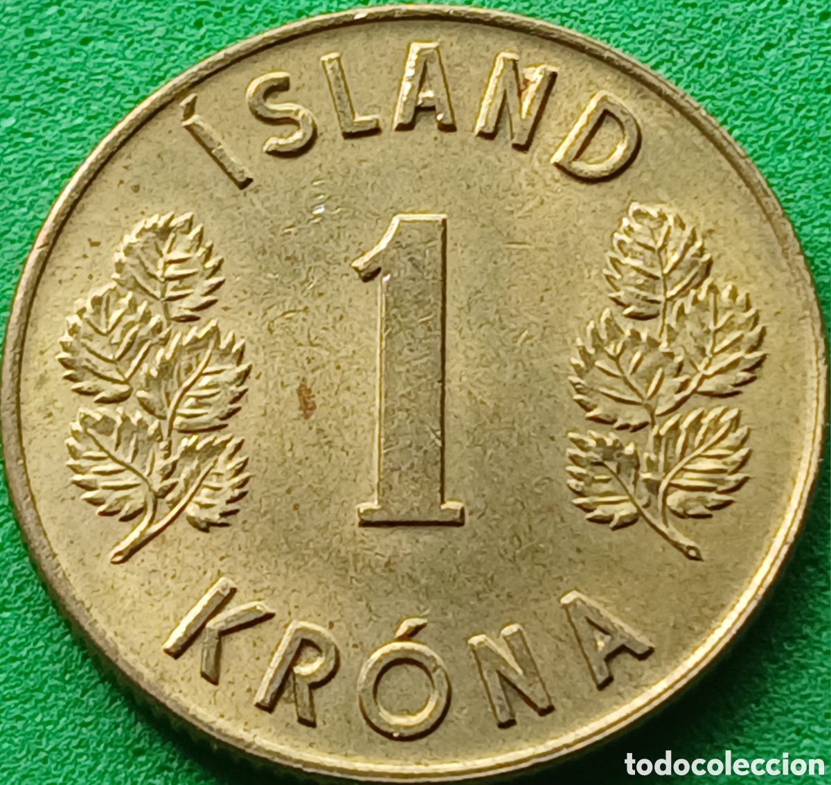 Monedas antiguas de Europa: Islandia 1 corona 1975 km#12a