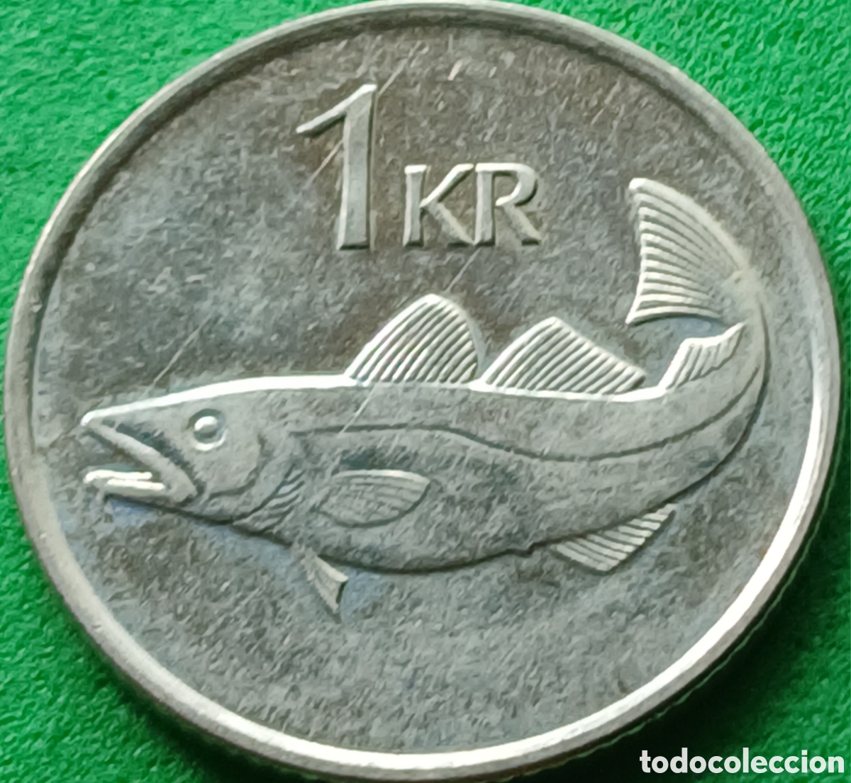 Monedas antiguas de Europa: Islandia 1 corona 1992 km#27a