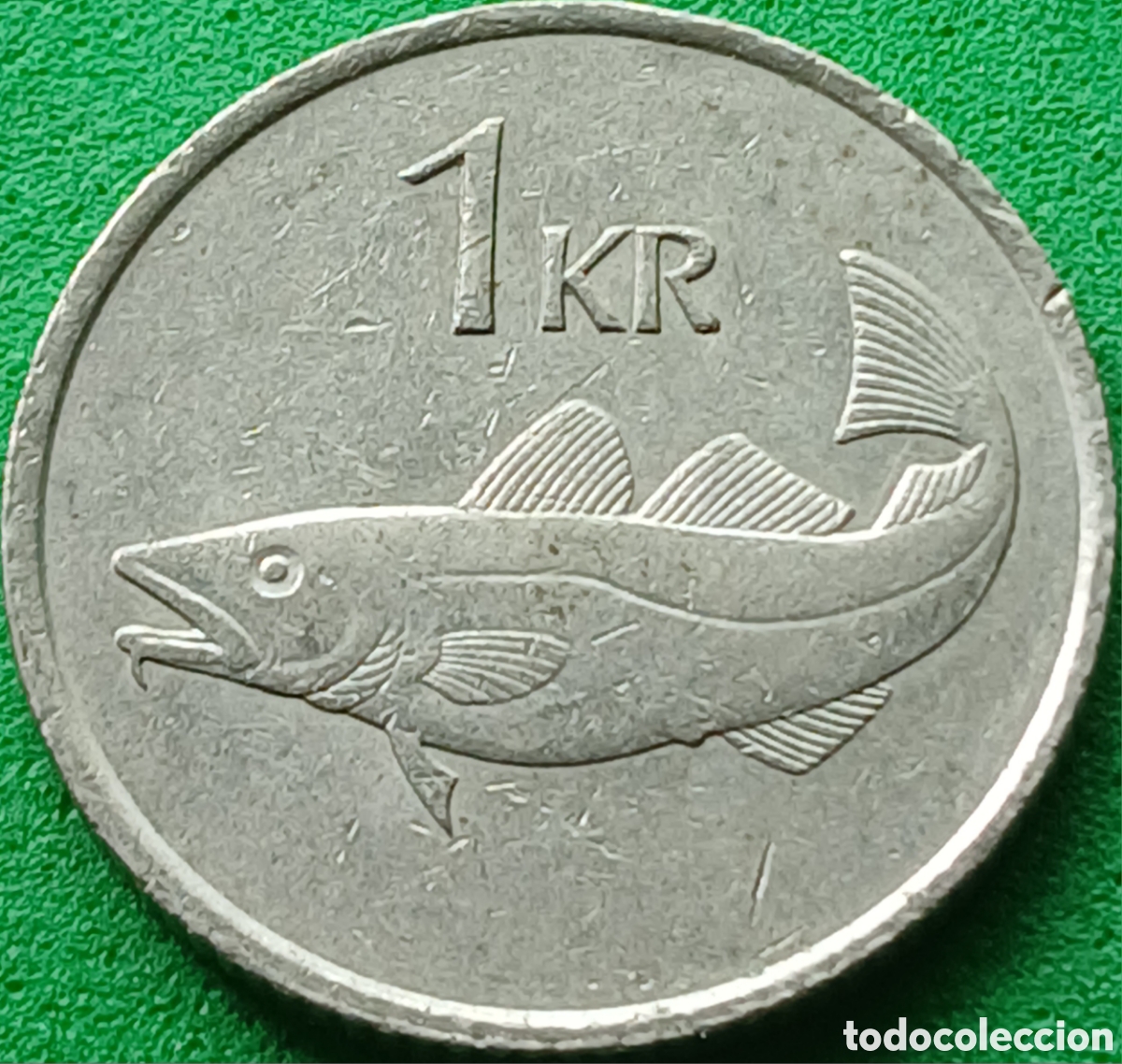 Monedas antiguas de Europa: Islandia 1 corona 1987 km#27