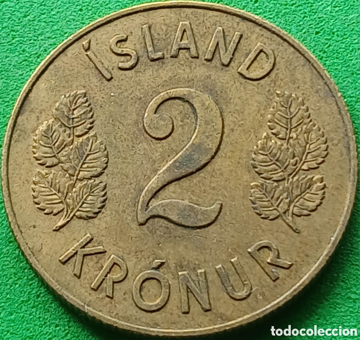 Monedas antiguas de Europa: Islandia 2 coronas 1958 km#13a.1