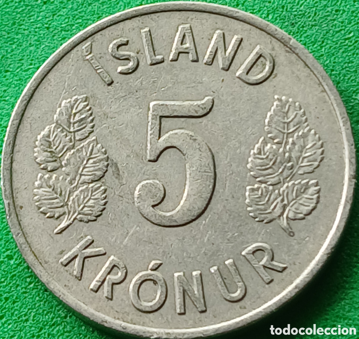 Monedas antiguas de Europa: Islandia 5 coronas 1969 km#18