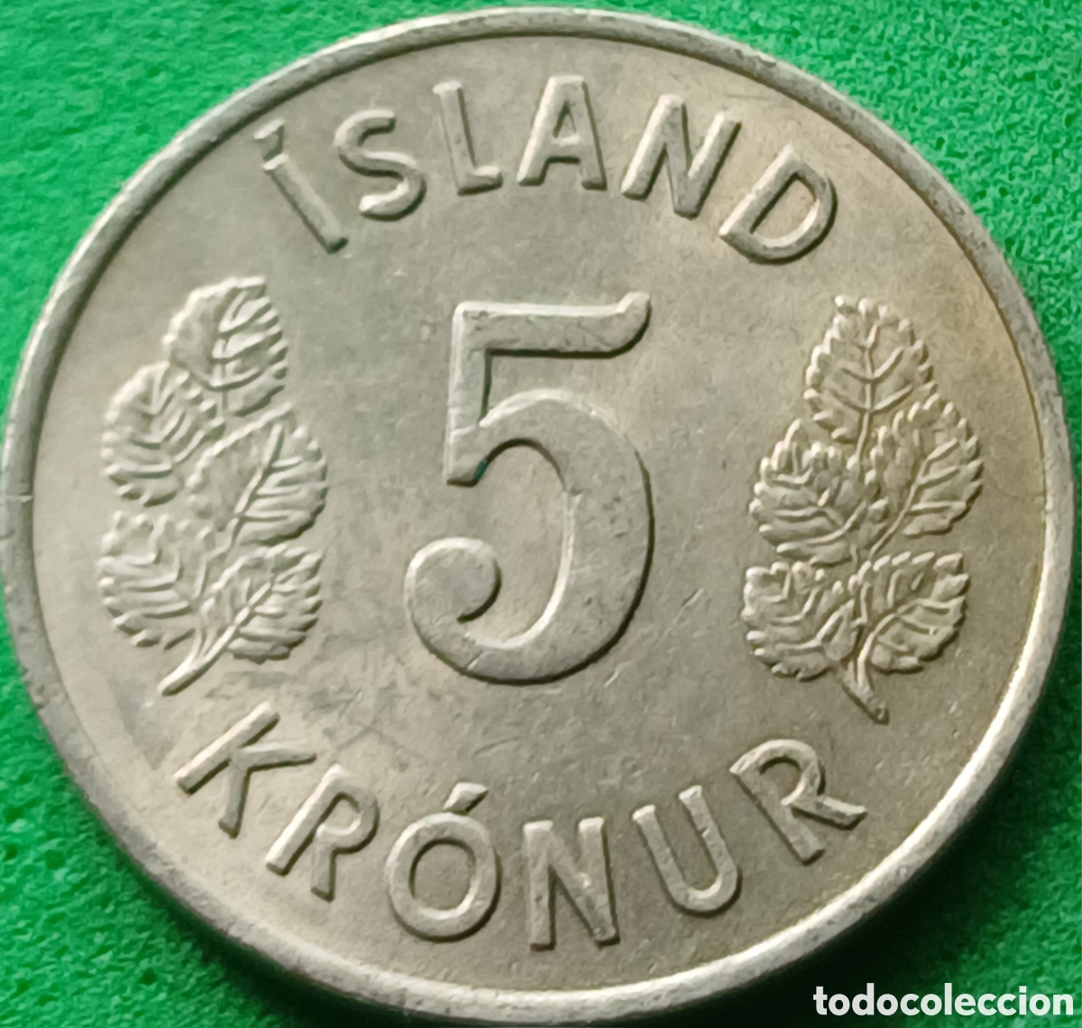 Monedas antiguas de Europa: Islandia 5 coronas 1970 km#18
