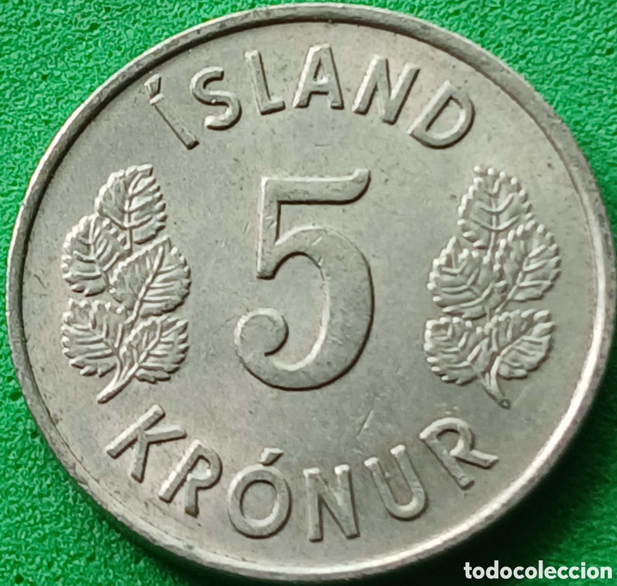 Monedas antiguas de Europa: Islandia 5 coronas 1974 km#18