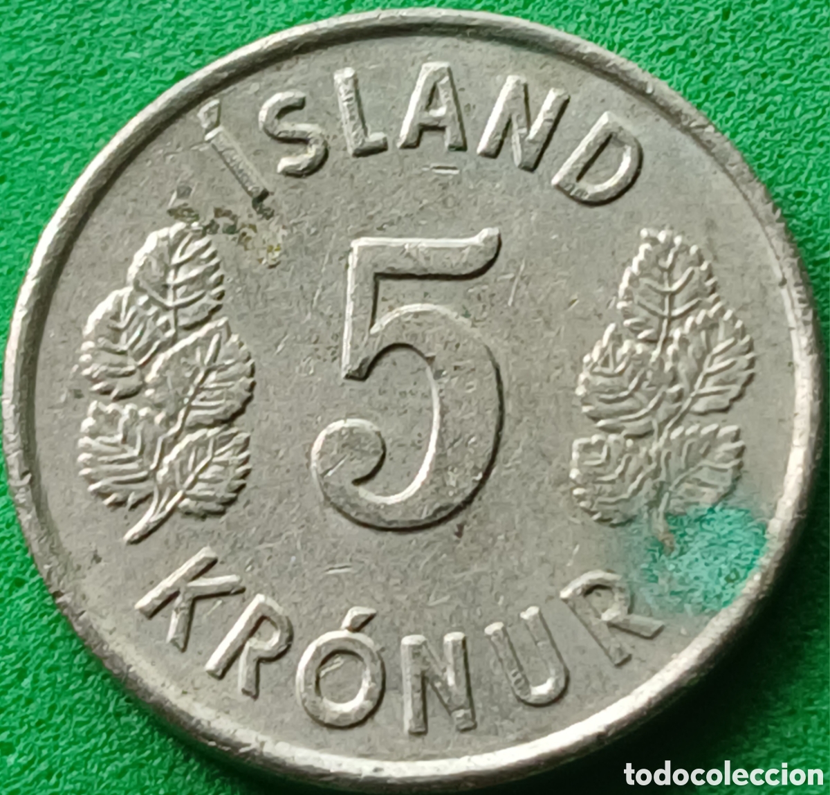 Monedas antiguas de Europa: Islandia 5 coronas 1975 km#18