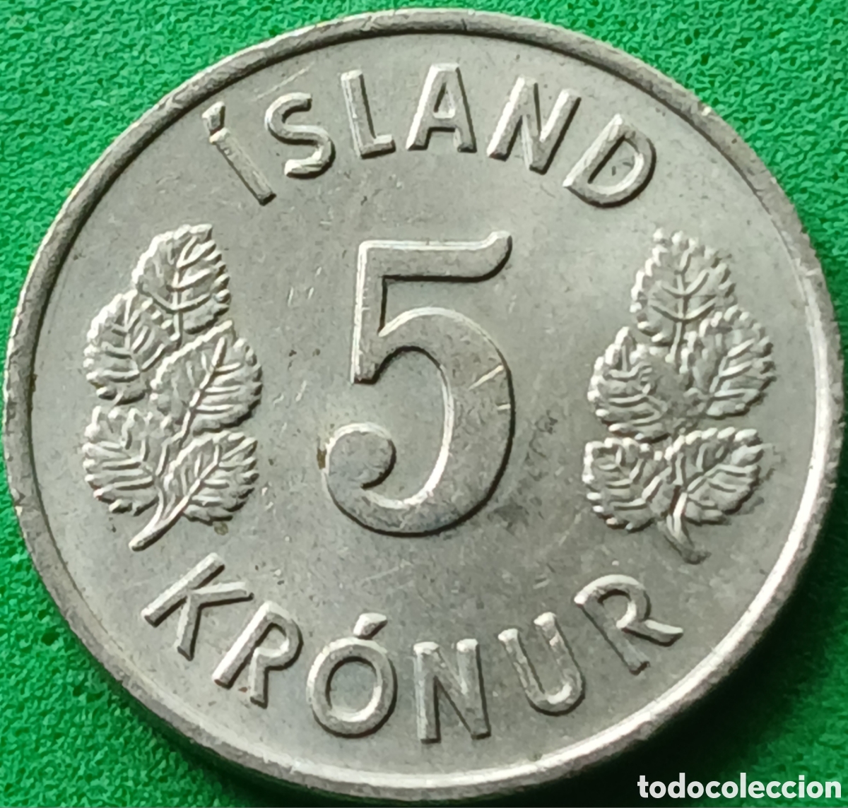 Monedas antiguas de Europa: Islandia 5 coronas 1980 km#18