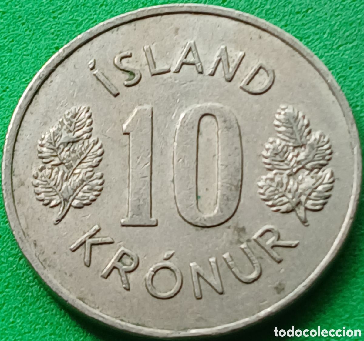 Monedas antiguas de Europa: Islandia 10 coronas 1971 km#15