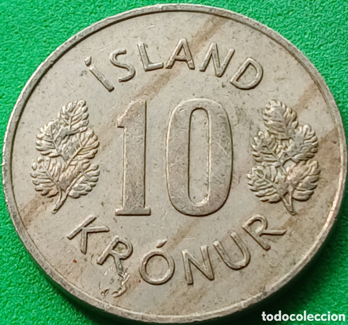 Monedas antiguas de Europa: Islandia 10 coronas 1973 km#15