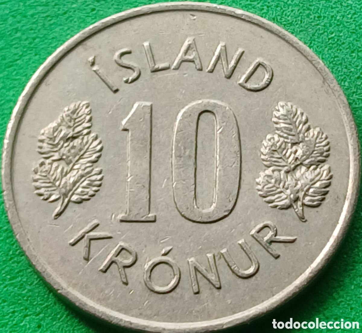 Monedas antiguas de Europa: Islandia 10 coronas 1976 km#15