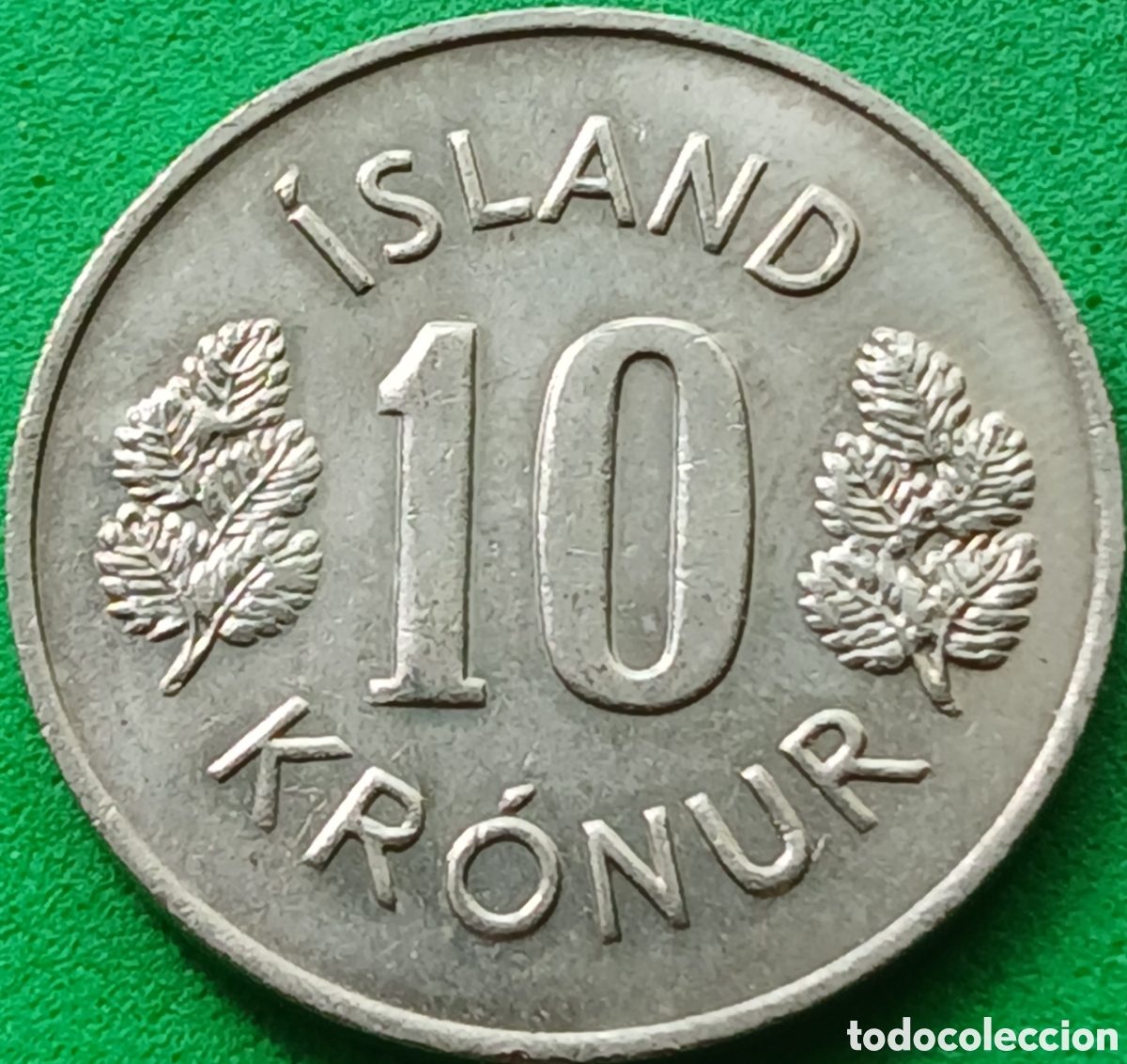 Monedas antiguas de Europa: Islandia 10 coronas 1978 km#15