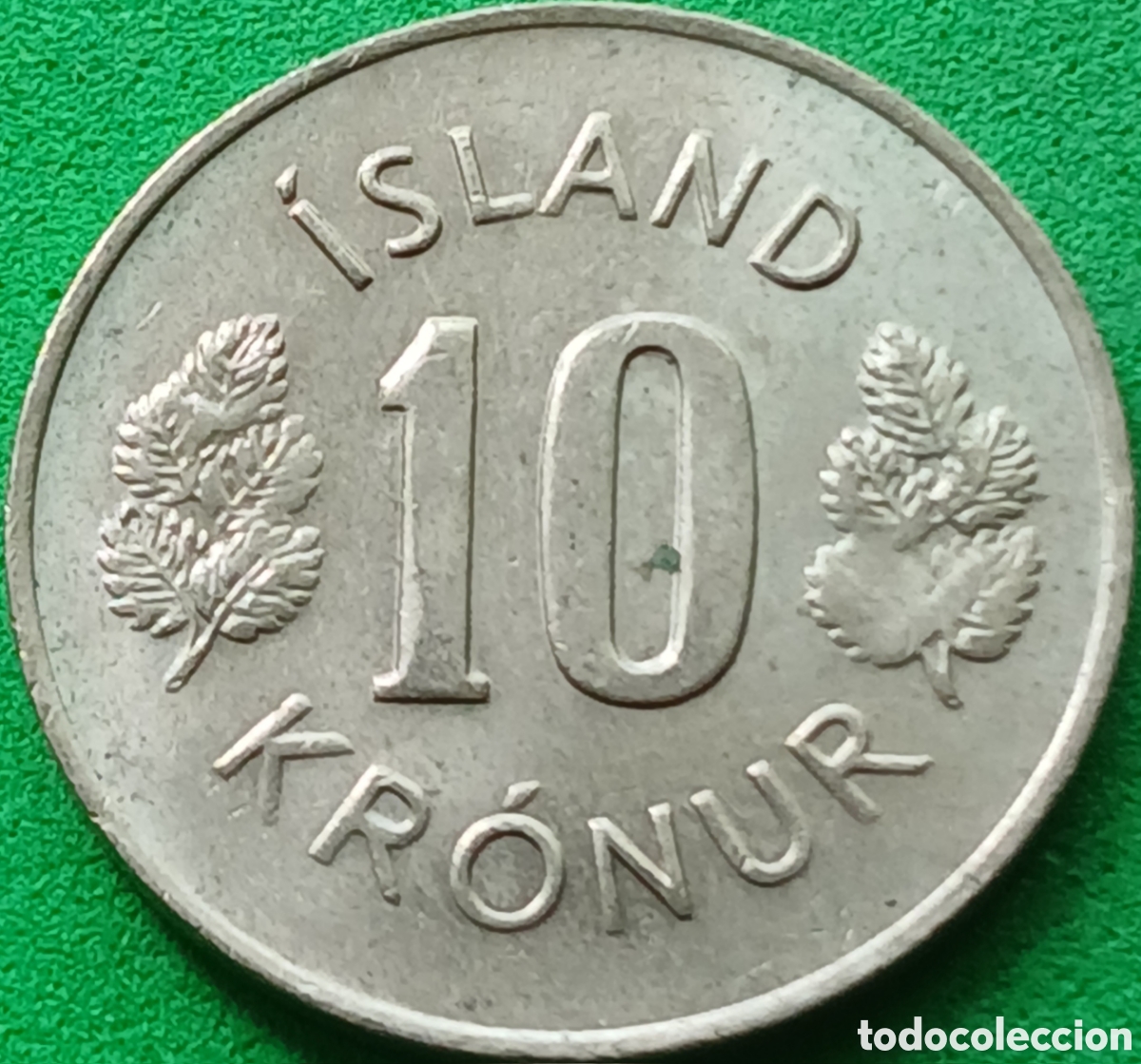 Monedas antiguas de Europa: Islandia 10 coronas 1980 km#15
