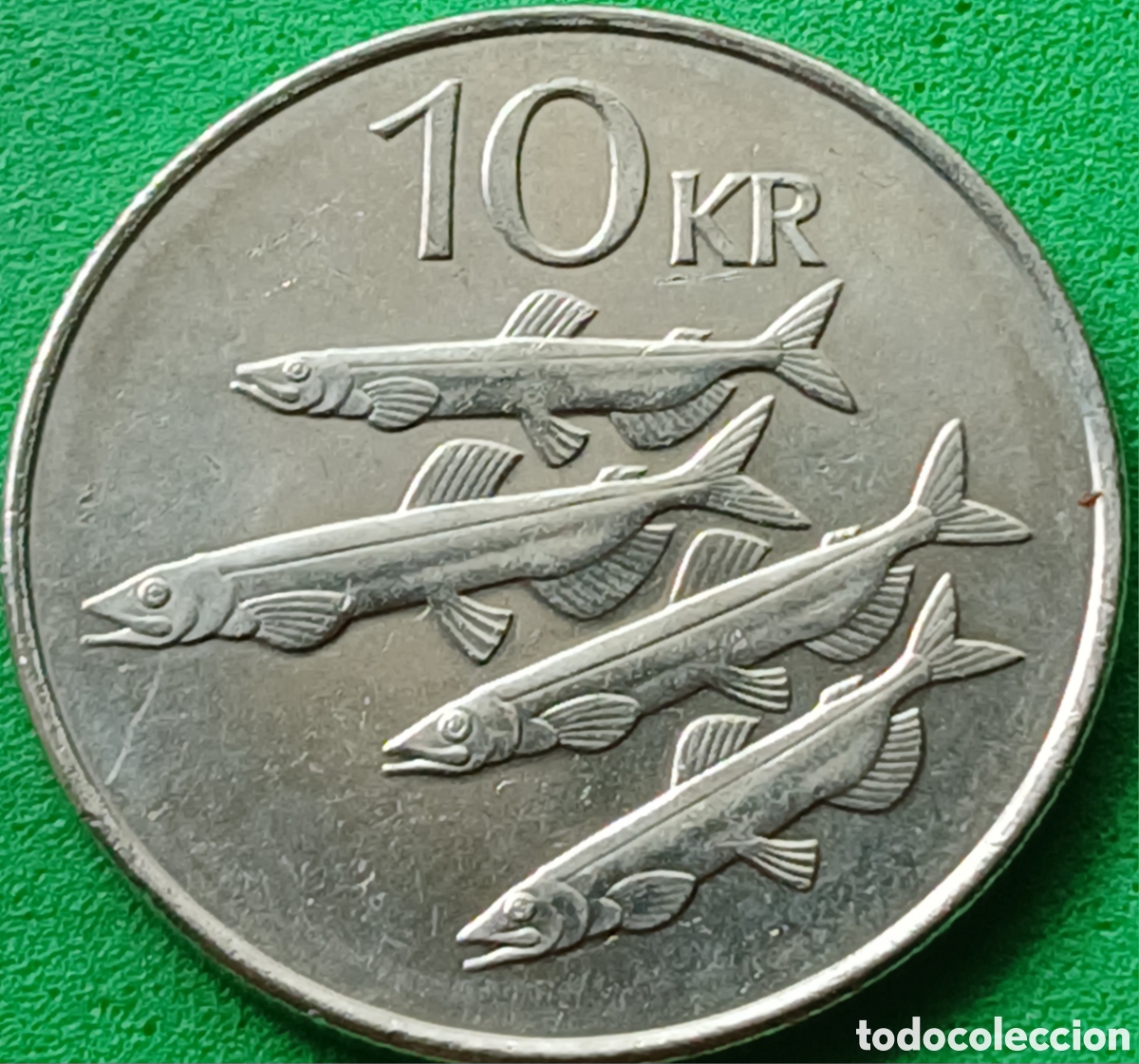 Monedas antiguas de Europa: Islandia 10 coronas 2008 km#29.1a