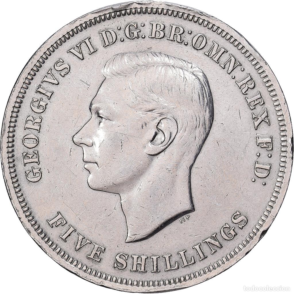 Monedas antiguas de Europa: [#1513233] Gran Breta&ntilde;a, George VI, 5 Shillings, 1951, Cobre - n&iacute;quel, MBC