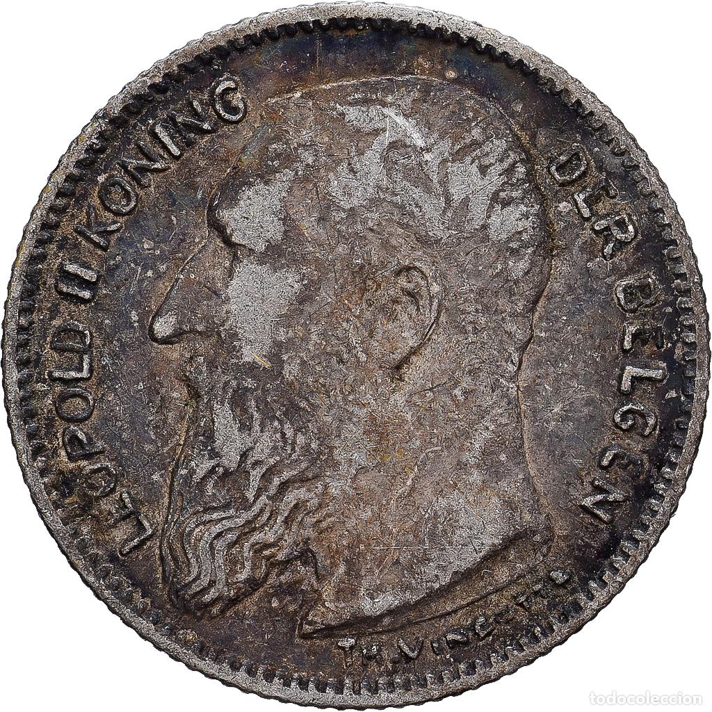 Monedas antiguas de Europa: [#1202900] B&eacute;lgica, 50 Centimes, 1909, Brussels, Plata, MBC, KM:61.1