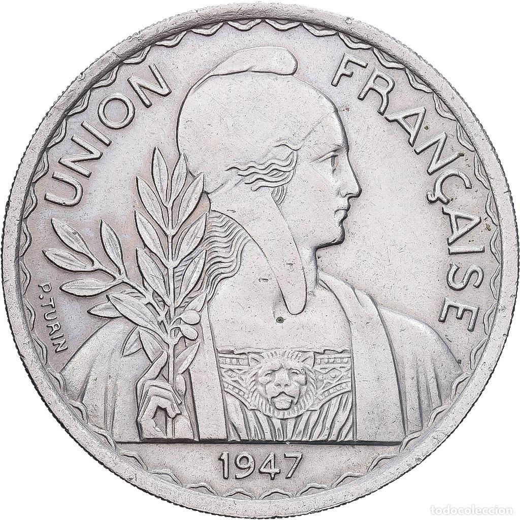 Monedas antiguas de Europa: [#1202902] Indochina Francesa, Piastre, 1947, Paris, Cobre - n&iacute;quel, MBC, KM:32.2