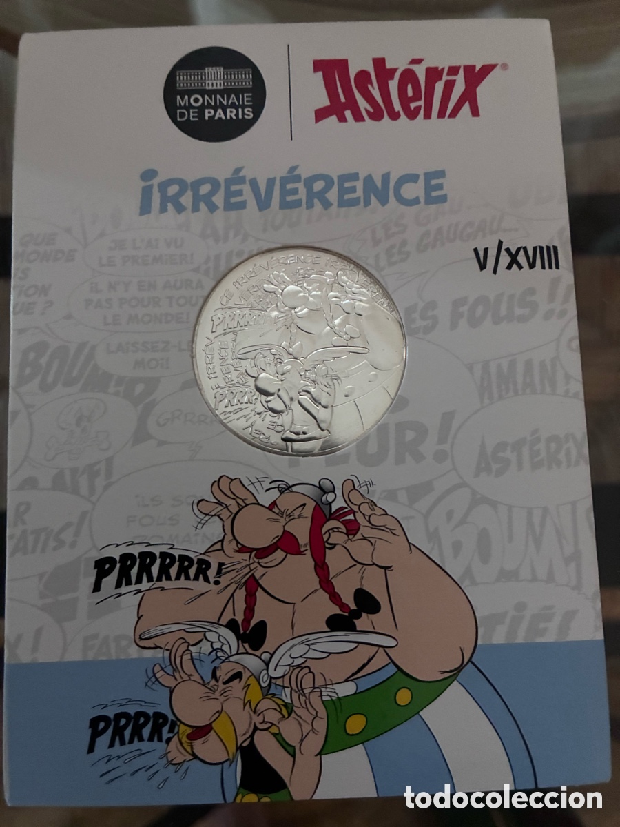 Monedas antiguas de Europa: 10 euros Asterix 2022 Francia Irr&eacute;verence