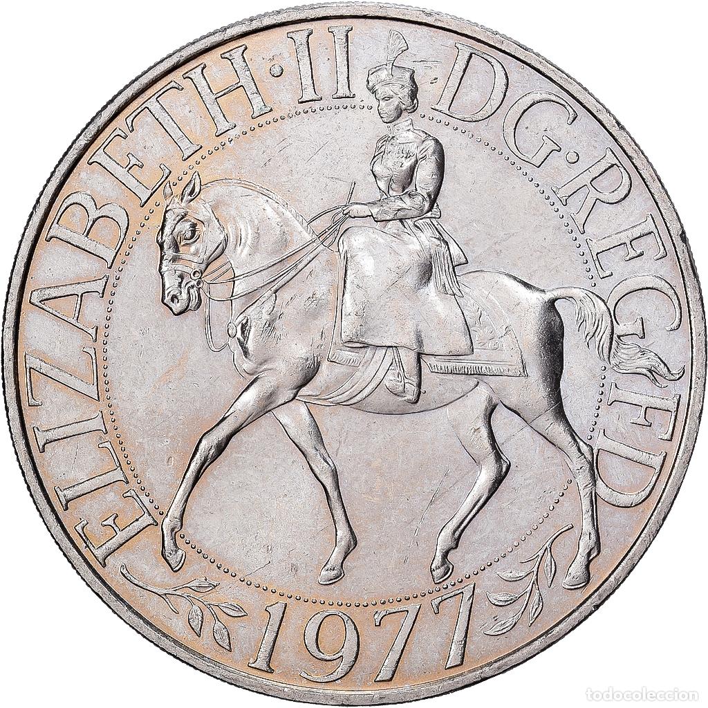 Monedas antiguas de Europa: [#1513232] Gran Breta&ntilde;a, Elizabeth II, 25 New Pence, 1977, Cobre - n&iacute;quel, MBC, KM:920