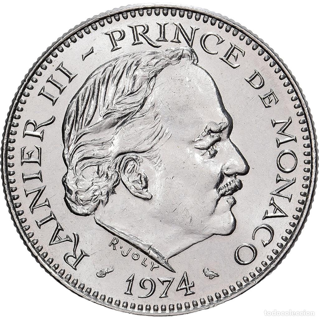Monedas antiguas de Europa: [#1513252] M&oacute;naco, Rainier III, 5 Francs, 1974, Monaco, Cupronickel, EBC, Gadoury:MC153