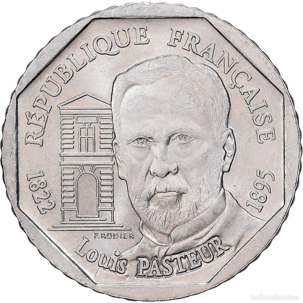 Monedas antiguas de Europa: [#1513263] Francia, Pasteur, 2 Francs, 1995, MBC, N&iacute;quel, KM:1119, Gadoury:549