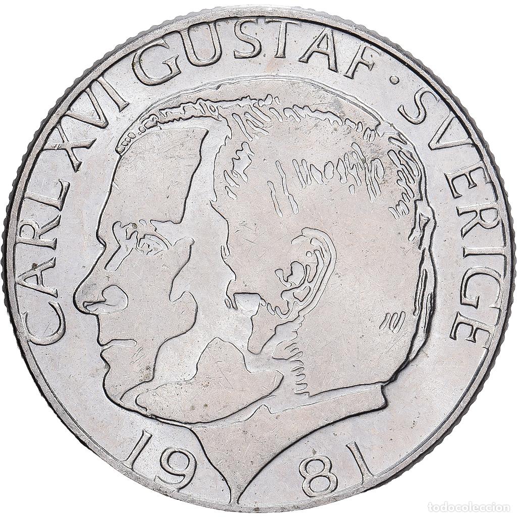Monedas antiguas de Europa: [#1513266] Suecia, 1 Krona, 1981, AB Myntverket, Cobre - n&iacute;quel, MBC, KM:852
