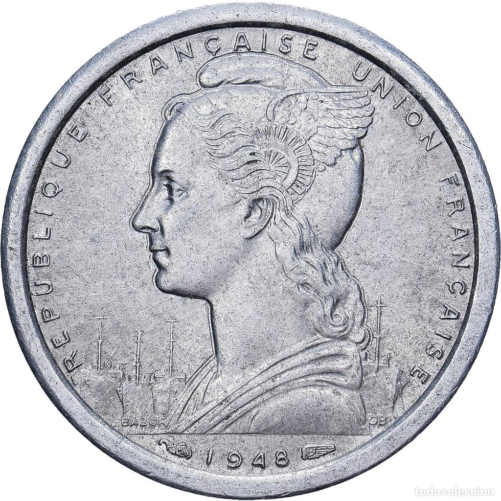 Monedas antiguas de Europa: [#1513267] &Aacute;frica ecuatorial francesa, 1 Franc, 1948, Aluminio, MBC, KM:4