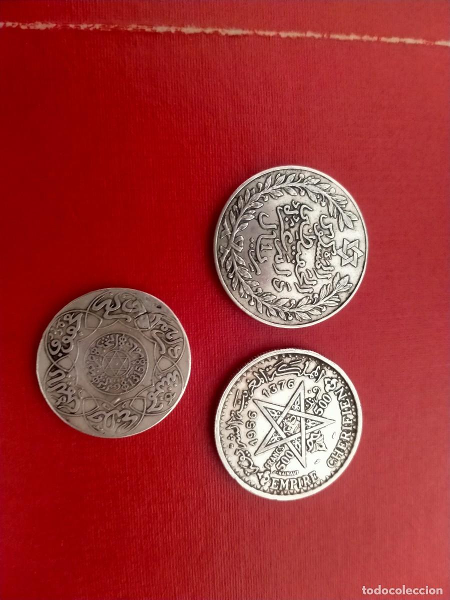Monedas antiguas de Europa: monedas de plata de marruecos modulo grande