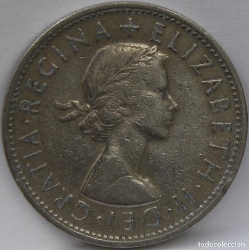Monedas antiguas de Europa: Moneda de 2 Chelines 1962 Reino Unido