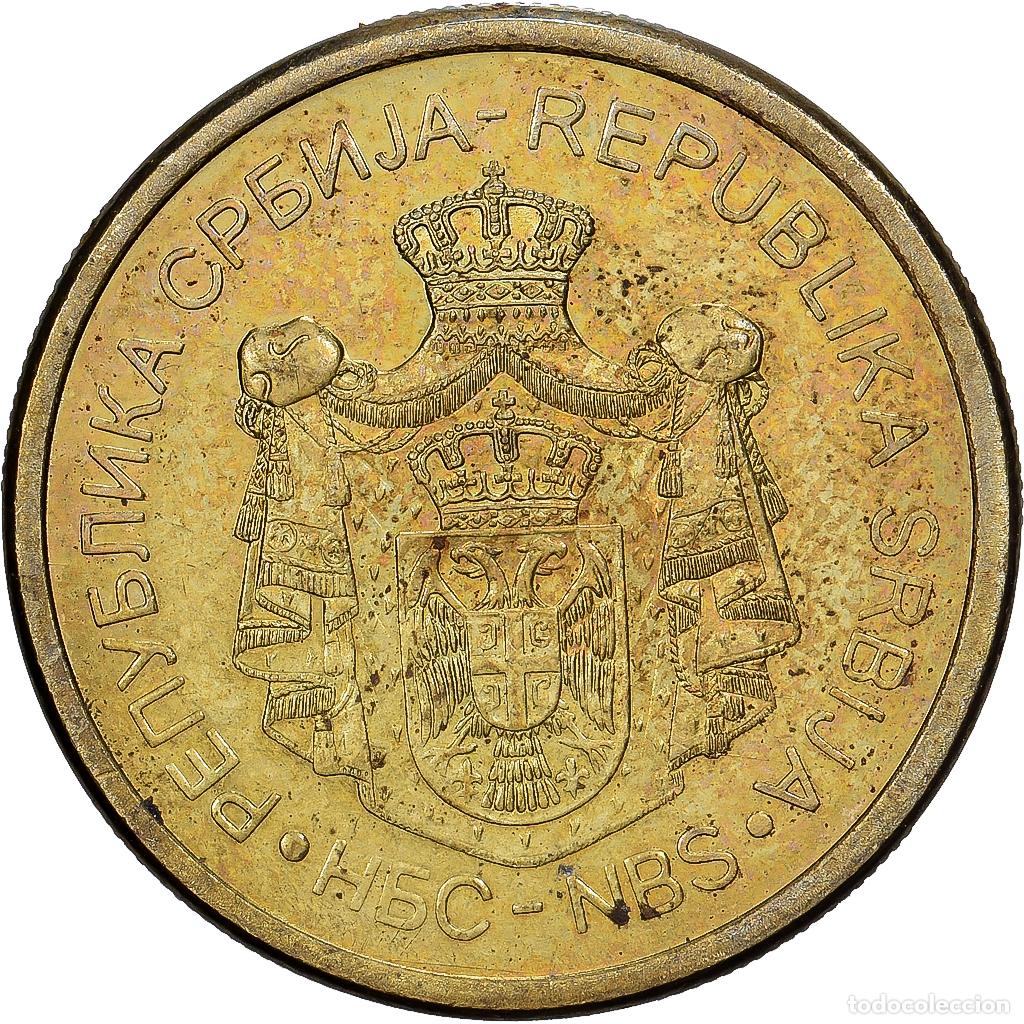 Monedas antiguas de Europa: [#1513293] Serbia, 2 Dinara, 2011, Cobre chapado en acero, MBC+, KM:55