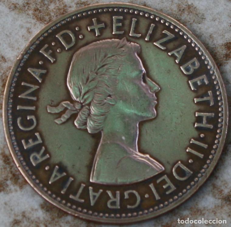 Monedas antiguas de Europa: Moneda de one penny 1965