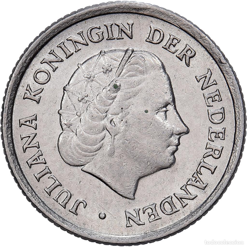Monedas antiguas de Europa: [#1513298] Pa&iacute;ses Bajos, Juliana, 10 Cents, 1962, N&iacute;quel, EBC, KM:182