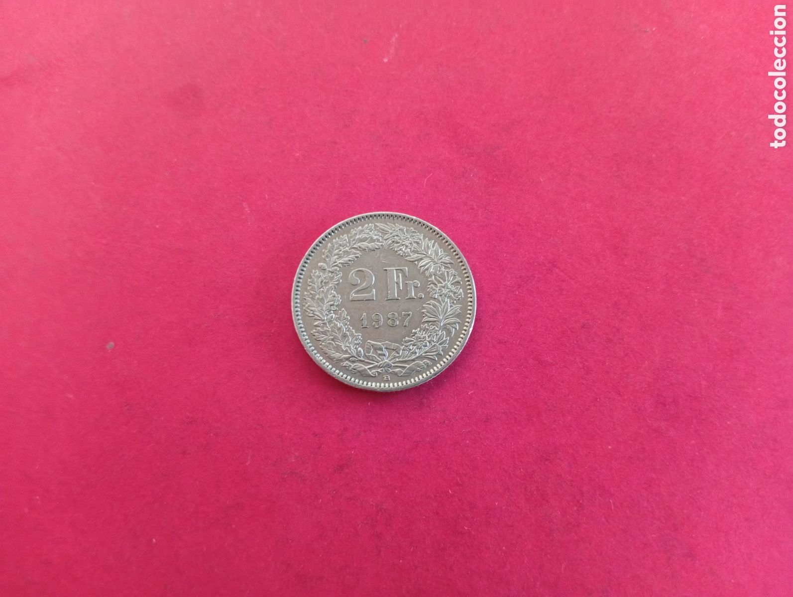 Monedas antiguas de Europa: 2 francos de Suiza 1987