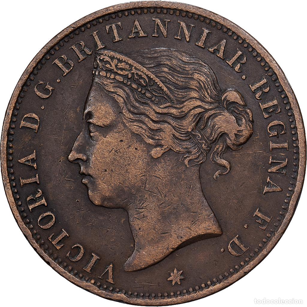 Monedas antiguas de Europa: [#1513307] Jersey, Victoria, 1/12 Shilling, 1888, Bronce, MBC, KM:8