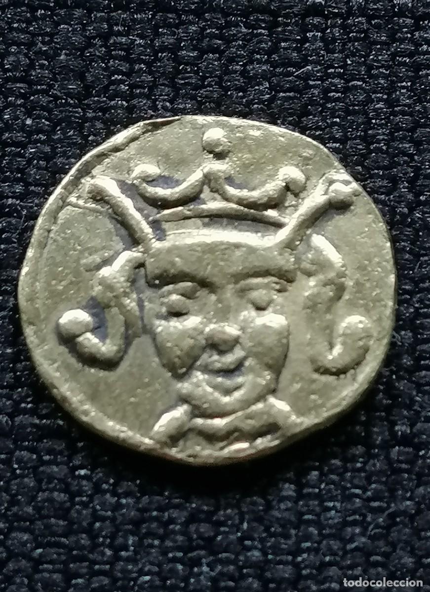 Monedas antiguas de Europa: MONEDA DE REPRODUCCI&Oacute;N DE ORO DE 21 QUILATES: CARLOS II EL MALO DE NAVARRA. 1 GRAMO DE ORO.