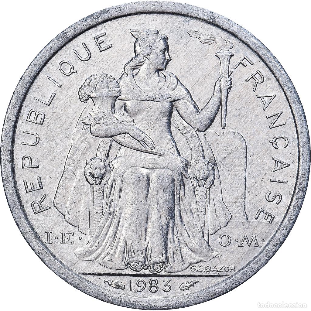 Monedas antiguas de Europa: [#1513311] Polinesia francesa, Franc, 1983, Paris, Aluminio, MBC+, Lecompte:23g, KM:11