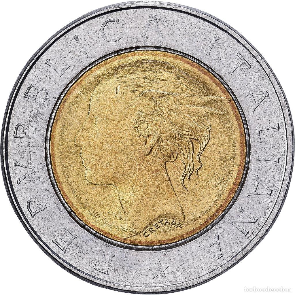 Monedas antiguas de Europa: [#1513345] Moneda, Italia, 500 Lire, 1993, Rome, BC+, Bimet&aacute;lico, KM:160