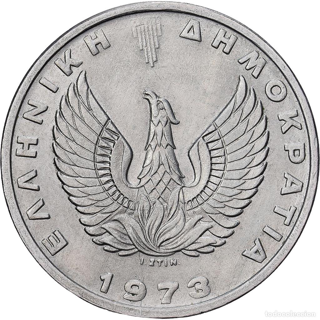 Monedas antiguas de Europa: [#1513346] Grecia, 20 Drachmai, 1973, Cobre - n&iacute;quel, MBC+, KM:112