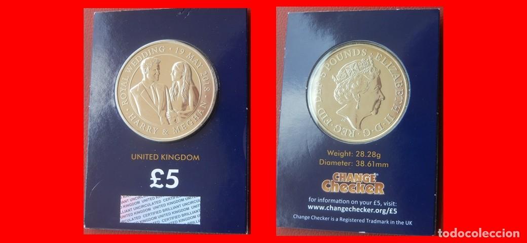 Monedas antiguas de Europa: 5 LIBRAS POUNDS 2018 SIN CIRCULAR CHANGE CHECKER INGLATERRA REINO UNIDO-9029SC
