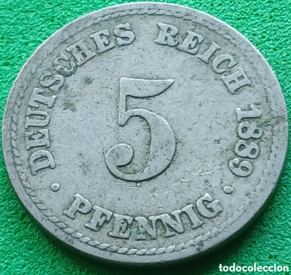 Monedas antiguas de Europa: Alemania Imperio 5 pfennig 1889 A km#3