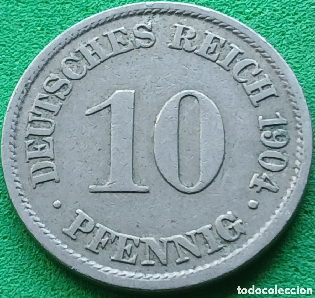 Monedas antiguas de Europa: Alemania Imperio 10 pfennig 1904 A km#12