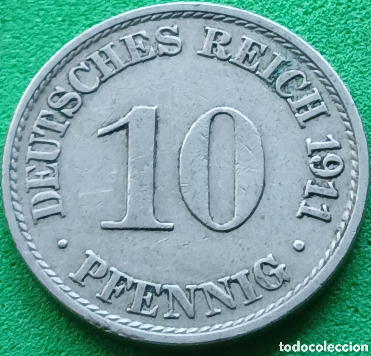 Monedas antiguas de Europa: Alemania Imperio 10 pfennig 1911 A km#12