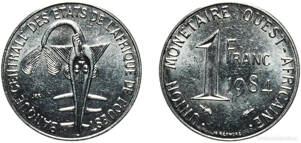 Alte M&uuml;nzen aus Europa: Western African States Central Bank of Western African States 1984 1 Franc CFA Steel Paris Mint (33