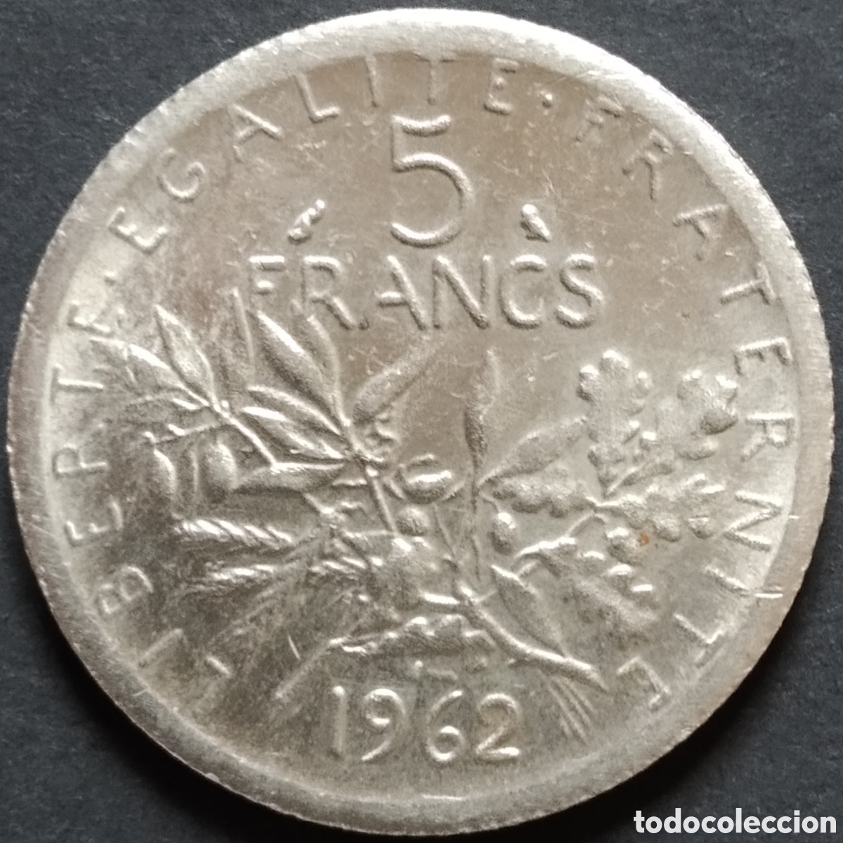 Monedas antiguas de Europa: MONEDA - FRANCIA 5 FRANCOS 1962 (PLATA)