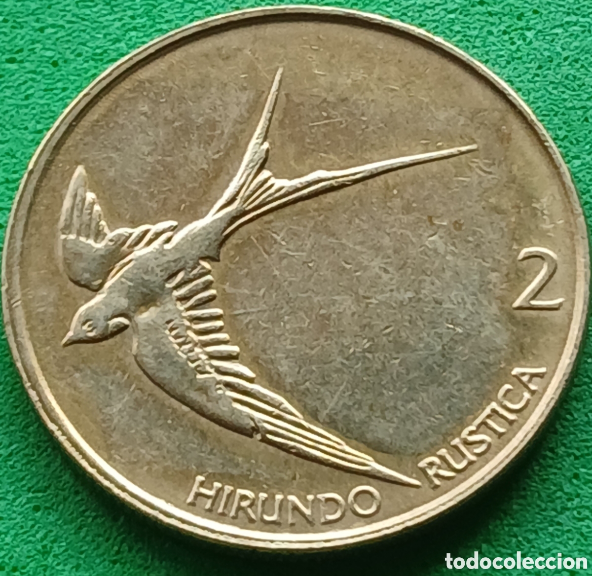 Monedas antiguas de Europa: Eslovenia 2 tolarja 2000 km#5