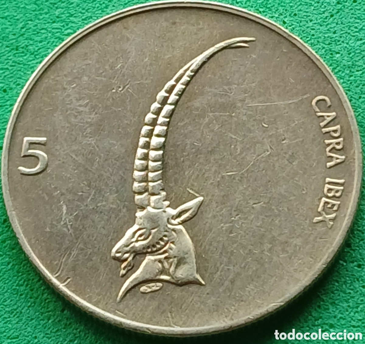 Monedas antiguas de Europa: Eslovenia 5 tolarjev 1995 km#6