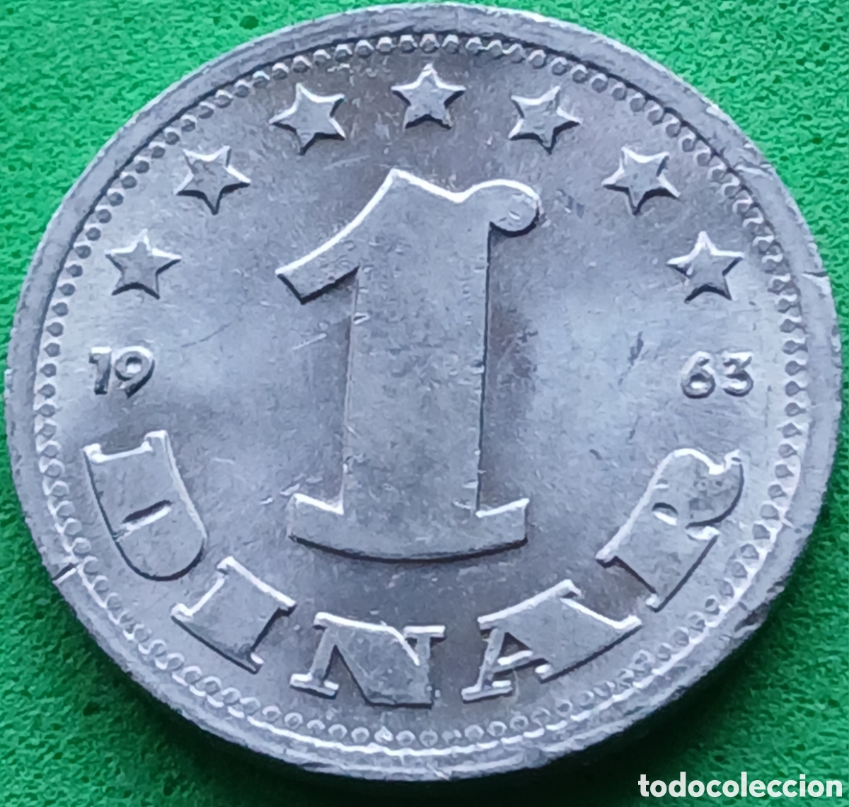 Monedas antiguas de Europa: Yugoslavia 1 dinar 1963 km#36
