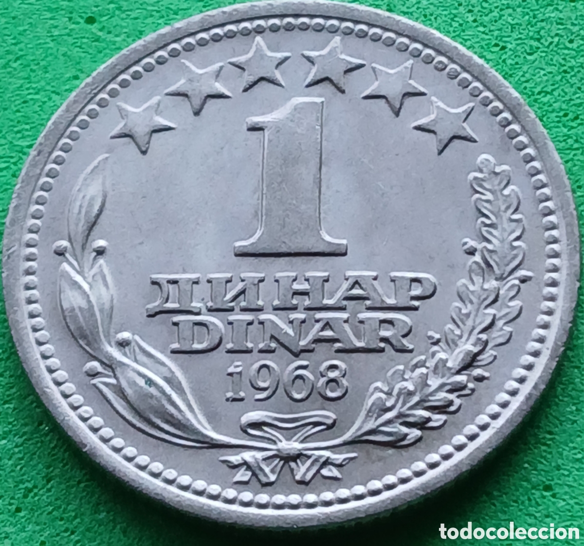 Monedas antiguas de Europa: Yugoslavia 1 dinar 1968 km#48
