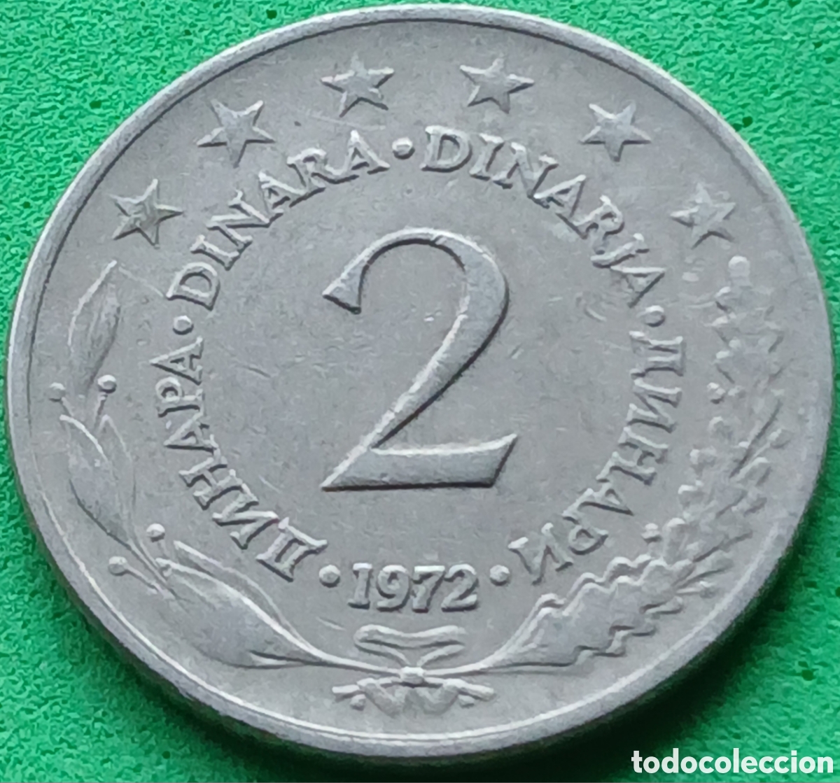 Monedas antiguas de Europa: Yugoslavia 2 dinares 1972 km#57